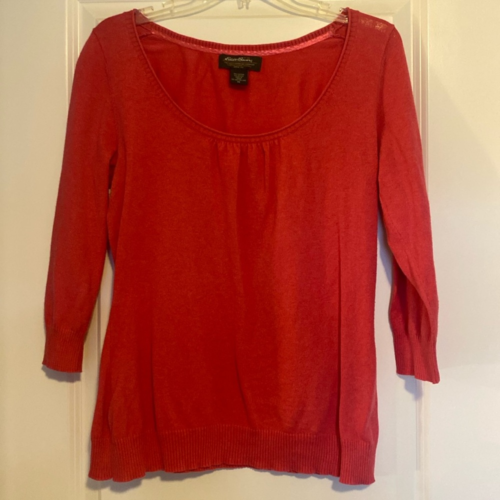 Eddie Bauer Scoop Neck and 3/4 sleeve top